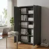 Armoire haute 2 portes, 4 étagères, l 100 x h 201 cm - So Laroya