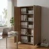 Armoire haute 2 portes, 4 étagères, l 100 x h 201 cm - So Laroya
