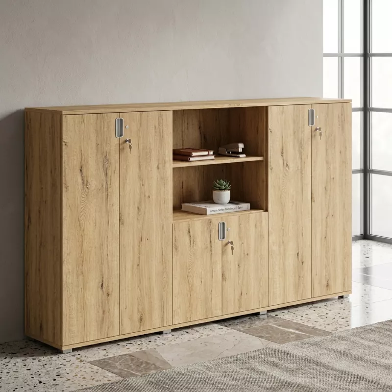 Armoire bibliothèque, 9 étagères, L 300 x H 147 cm - So Laroya