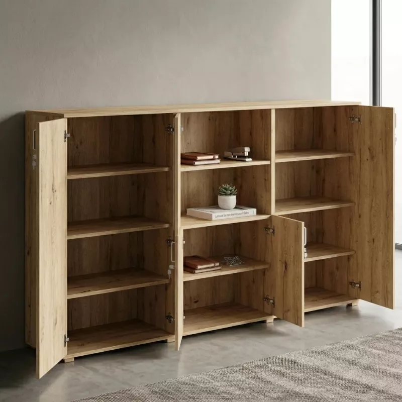 Armoire bibliothèque, 9 étagères, L 300 x H 147 cm - So Laroya