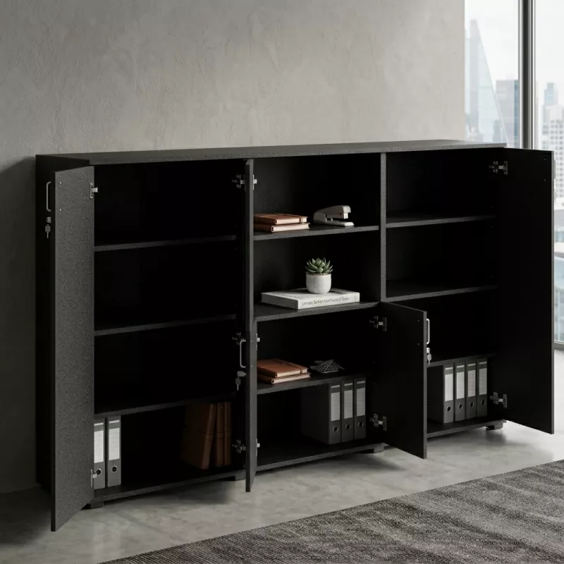Armoire bibliothèque, 9 étagères, L 300 x H 147 cm - So Laroya