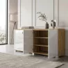 Armoire portes en verre, 2 étagères, L 200 x H 76 cm - So Laroya