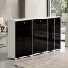 Armoire portes en verre, 9 étagères, L 300 x H 147 cm - So Laroya