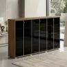 Armoire portes en verre, 9 étagères, L 300 x H 147 cm - So Laroya
