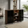 Armoire portes en verre, 9 étagères, L 300 x H 147 cm - So Laroya