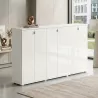 Armoire portes en verre, 9 étagères, L 300 x H 147 cm - So Laroya