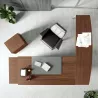 Bureau de direction avec piétement extérieur et grand retour – So Luna