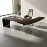 Bureau de direction avec piétement extérieur et grand retour – So Luna