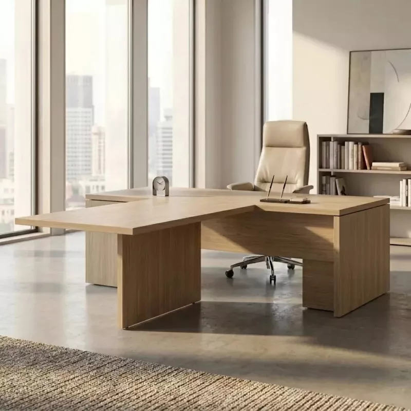 Bureau de direction avec retour frontal et voile de fond – So Terra