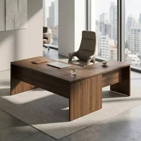 Bureau de direction avec retour et voile de fond – So Terra