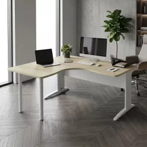 Bureau d'angle compact forme courbe – So Enix
