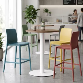 Table haute ronde professionnelle hauteur 105 cm - So Oria