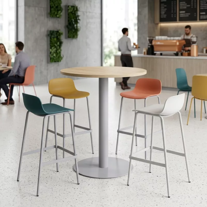 Table haute ronde professionnelle hauteur 105 cm - So Oria