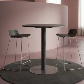 Table haute ronde professionnelle hauteur 105 cm - So Oria