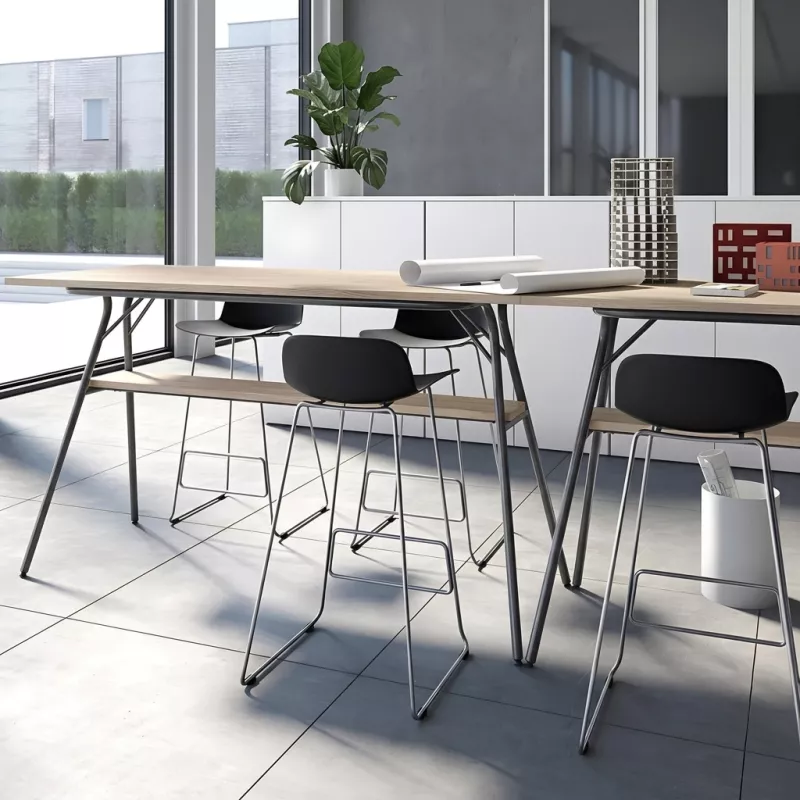Table haute rectangulaire hauteur 105 cm - So Rosas