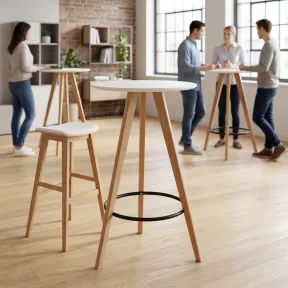 Table haute ronde hauteur 110,5 cm - So Simple
