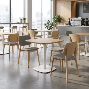 Table de cafétéria carrée hauteur 75 cm - So Lift
