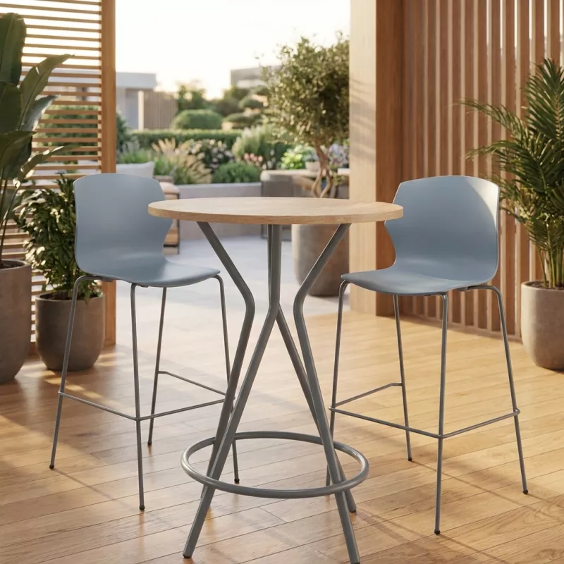 Table haute ronde hauteur 105 cm - So Rosas