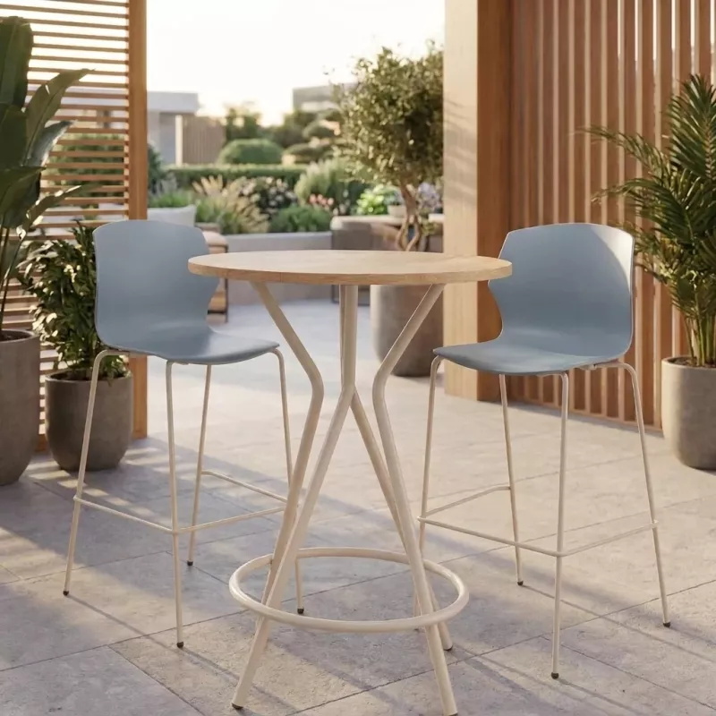 Table haute ronde hauteur 105 cm - So Rosas