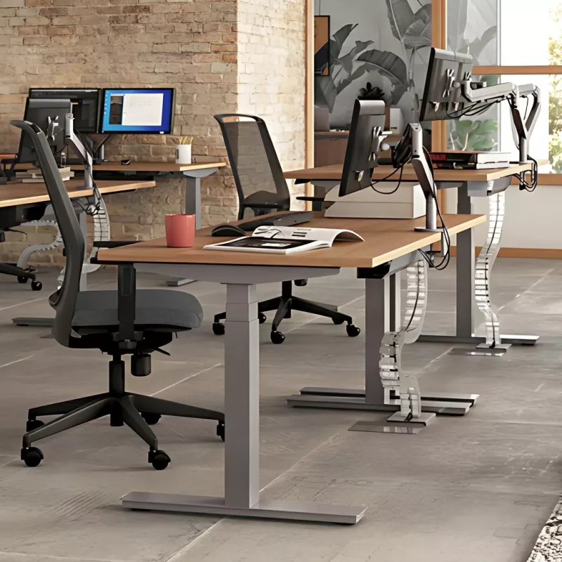 Bureau assis-debout réglable en hauteur 65 à 130 cm – So Baza+