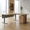 Bureau assis-debout avec retour réglable en hauteur 65 à 130 cm – So Baza+