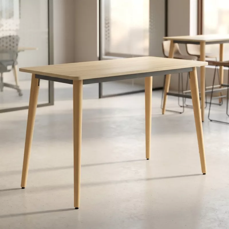 Table haute rectangulaire hauteur 105 cm, repose-pieds en option - So Mojacar