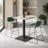 Table haute carrée professionnelle 80 × 80 cm hauteur 105 cm - So Oria