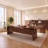 Bureau de direction avec piètement extérieur et grand retour – So Luna