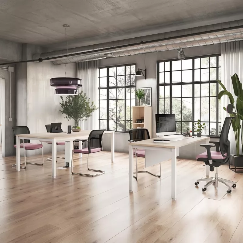 Bureau droit professionnel piètement métal – So Vicar