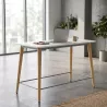 Table haute rectangulaire hauteur 105 cm avec repose-pieds - So Mojacar