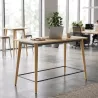 Table haute rectangulaire hauteur 105 cm avec repose-pieds - So Mojacar