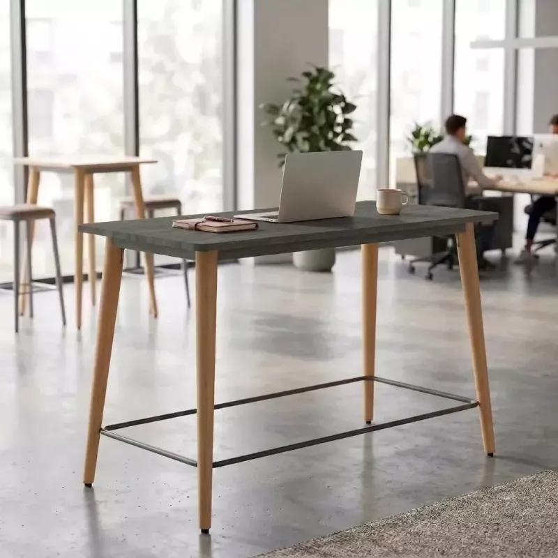 Table haute rectangulaire hauteur 105 cm avec repose-pieds - So Mojacar