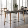 Table haute rectangulaire hauteur 105 cm avec repose-pieds - So Mojacar