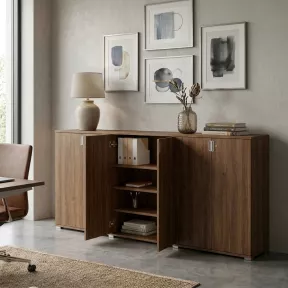 Armoire prestige 9 étagères, L 300 x H 147 cm - So Dinastia