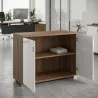 Armoire portes en verre, 1 étagère, L 100 x H 76 cm - So Dinastia