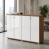 Armoire portes en verre, 6 étagères, L 200 x H 147 cm - So Dinastia