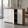 Armoire portes en verre, 6 étagères, L 200 x H 147 cm - So Dinastia