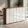 Ensemble 3 armoires verre, noyer américain | So Dinastia