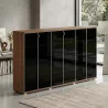 Ensemble 3 armoires verre, noyer américain | So Dinastia