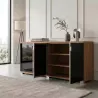 Armoire portes en verre, 2 étagères, L 200 x H 76 cm - So Dinastia