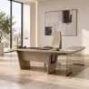 Bureau de direction avec retour long et piètement intérieur - So Luna