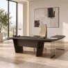 Bureau de direction avec retour long et piètement intérieur - So Luna