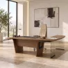 Bureau de direction avec retour long et piètement intérieur - So Luna