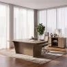 Bureau de direction avec retour réversible et piètement intérieur - So Luna