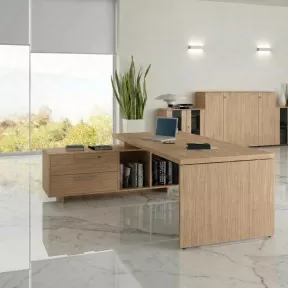 Bureau de direction avec console et tiroirs – So Flora