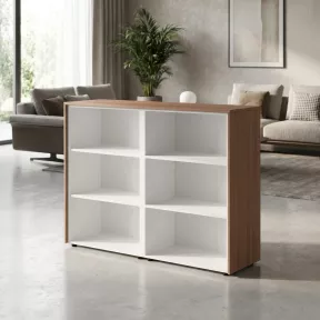 Meuble moyen double ouvert avec dessus et côtés de finition – So Flora
