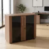 Armoire fermée, portes vitrées H 81 cm, 1 ensembles - So Flora