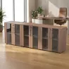 Armoire fermée, portes vitrées H 81 cm, 3 ensembles - So Flora