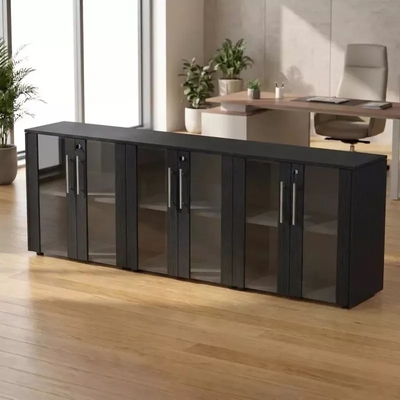 Armoire fermée, portes vitrées H 81 cm, 3 ensembles - So Flora
