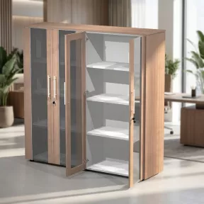 Armoire fermée, portes vitrées H 160 cm, 2 ensembles - So Flora